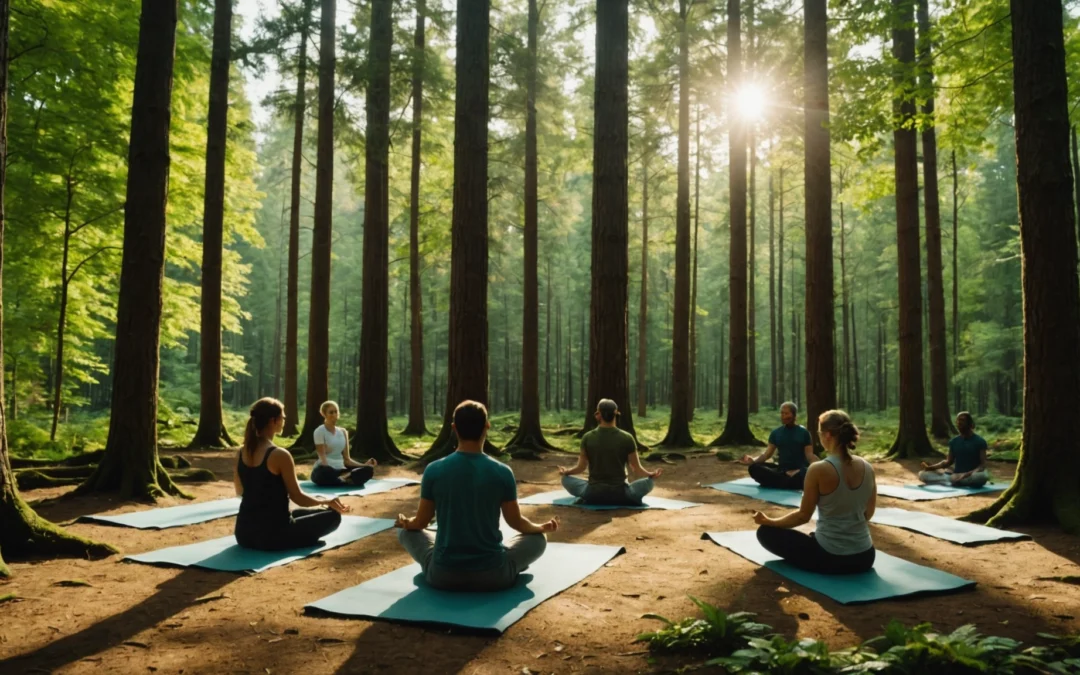 Un mariage éco-responsable : préparation zen avec le yoga en pleine nature